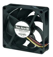 SanAce80山洋散熱風扇8020直流風機DC12V低功耗風扇9GA0824